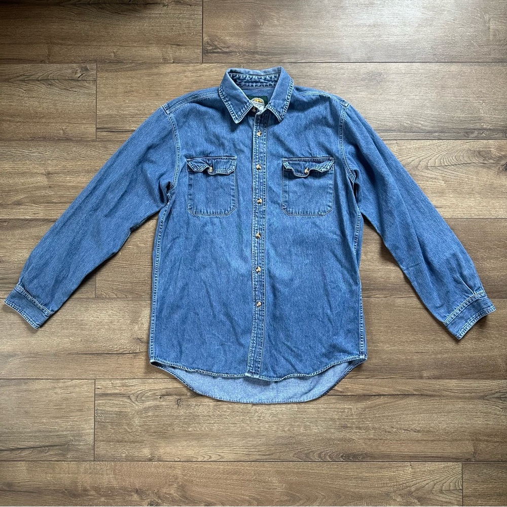 Cabelas Vintage Demim Button Down Shirt